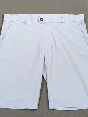 Greyson Shorts Men's 34 Blue Montauk Performance Short 10" Golf Casual